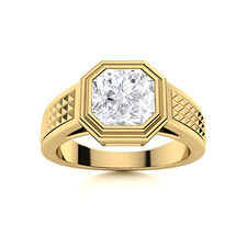 Anello da uomo con diamanti in
