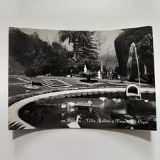 CATANIA VILLA BELLINI E VASCA DEI CIGNI CARTOLINA VINTAGE VIAGGIATA 