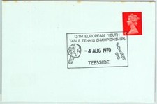 95583 - GB INGHILTERRA - STORIA POSTALE - FRANCOBOLLO SPECIALE su copertina PING PONG 1970