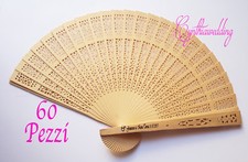 60 pezzi Ventagli Legno