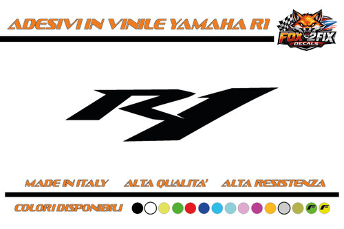 Adesivi moto yamaha scritta - adesivi, r1