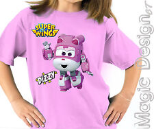 SUPERWINGS AEROPLANI GIOCO SUPER WINGS ELICOTTERO DIZZY TSHIRT T-SHIRT MAGLIETTA