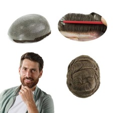 Parrucchiere uomo Toupee pelle