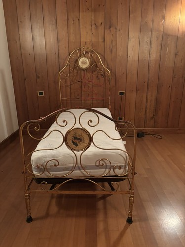 Letto antico singolo ferro - antico, in