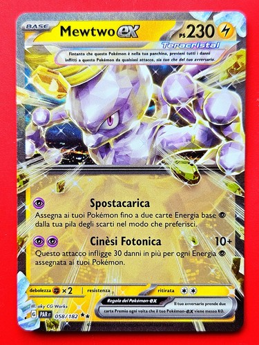Carta pokemon mewtwo - mewtwo, ex