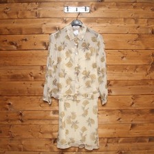 Abito VALENTINO MISS V tg. 46 Usato (SA1743) Beige Donna Vintage