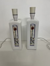 2x Glencairne Scotland Ceramic Mackintosh style Lamps