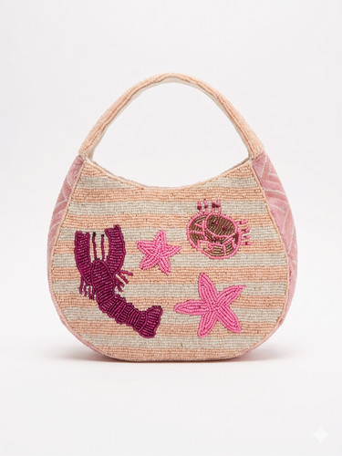 Borsa tracolla aragosta rosa - aragosta,