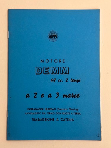 Demm libretto motore - libretto,