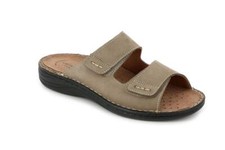 CE0159 GRUNLAND CIABATTA UOMO PLANTARE ESTRAIBILE 2 VELCRI GRÜNLAND   CIABATTE 