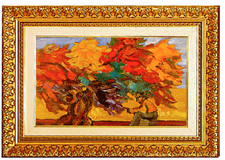 TERRUSO SAVERIO OLIO SU TELA 25X40 + FATTURA ACQUISTO 2007