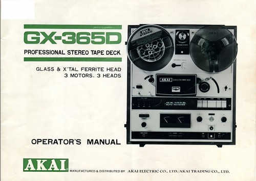 Akai 365d reel tape - reel, to