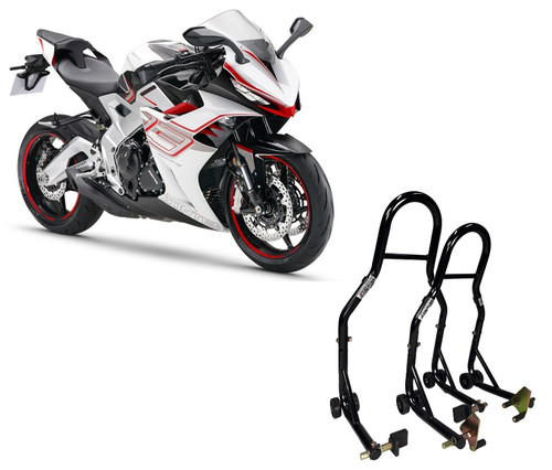 Coppia cavalletti alza moto - alza,