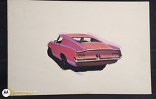 Auto Detroit originale dipinto