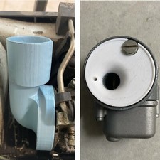 Cono Venturi + Collettore Carburatore Sha 13/13  per  Piaggio Ciao, Bravo, Si