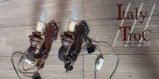Pair solid walnut - of, wood