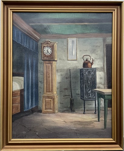 Quadro olio salone casa - quadro,
