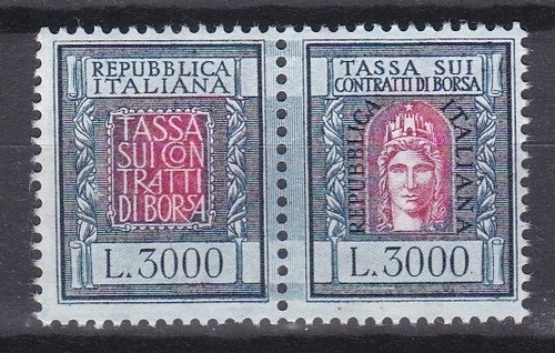 Italia 1957 marca da - italia, bollo