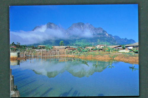 Laos cartolina pha phi - cartolina, hong