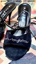 REGALO* Da Sfilata*SCARPE SFILATA DONNA PELLE 39 BYBLOS COLOR NERO MADE IN ITALY