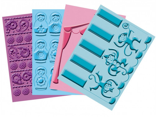 Cuttlebug stencil per - 4,