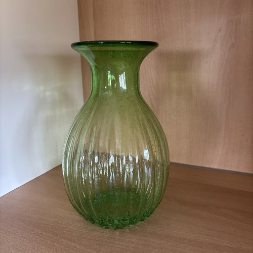 Vaso vetro artistico verde - artistico,