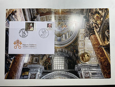 2013 Folder FDC Vaticano Argentina Inizio Pontificato Papa Francesco + Medaglia