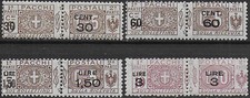 1923-25 Italia parcel post opt new value 4v. MNH Sassone n. 20/23