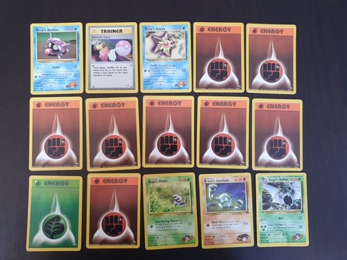 Lotto carte pokemon gym - lotto, 17
