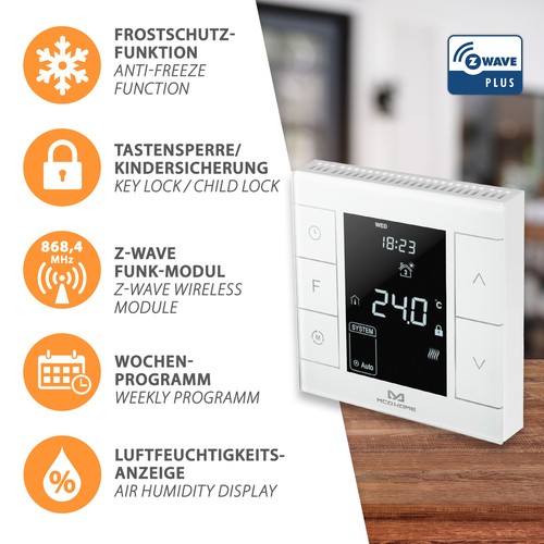 Mco home wave termostato - z-wave,