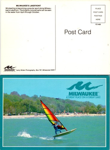 Cartolina milwaukee windsurf - cartolina,