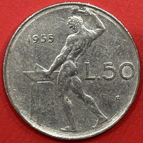 Moneta lire - (, 1955