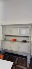 Credenza antica con alzata - , in