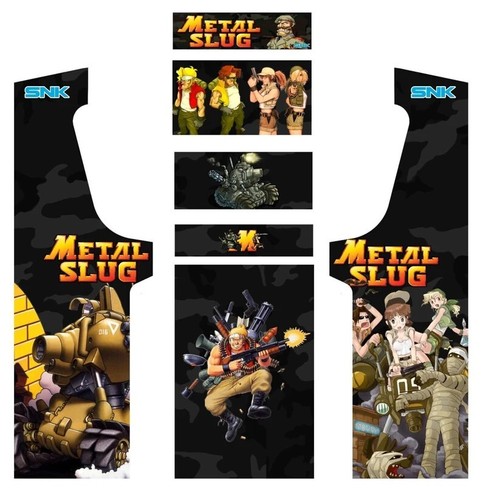 Stickers metal slug pour borne - stickers,