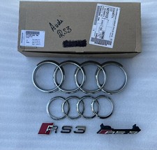 Audi RS3 8V loghi ORIGINALI Argento cod. 8T0 853 605 T94