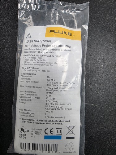 Scopemeter fluke vps410 set - scopemeter,
