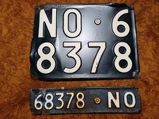  TARGA AUTO D’EPOCA COMPLETA