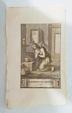 stampa incisione d'epoca da