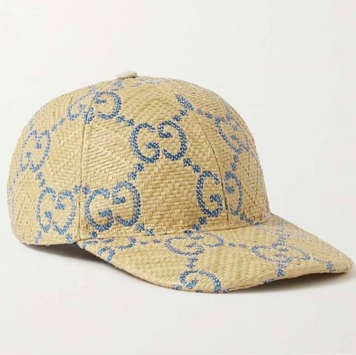 Gucci baseball cap raffia - gucci,