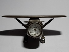 SAKURA AEREO OROLOGIO QUARTZ FUNZIONANTE TUTTO IN METALLO  DA SCRIVANIA