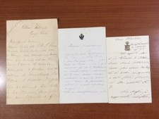 MANOSCRITTI ARALDICA -ANTICHE LETTERE DEL MARCHESE NERLI 1877
