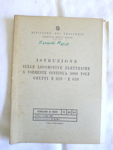 1962 vecchio manuale ferrovie - vecchio,