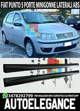 SOTTO PORTA PER FIAT PUNTO 5 PORTE PORTE MINIGONNE LATERALI LOOK SPORTIVO ABS