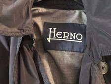 HERNO TRENCH COAT JACKET GIACCA IMPERMEABILE OVERCOAT TG 50 L BLU