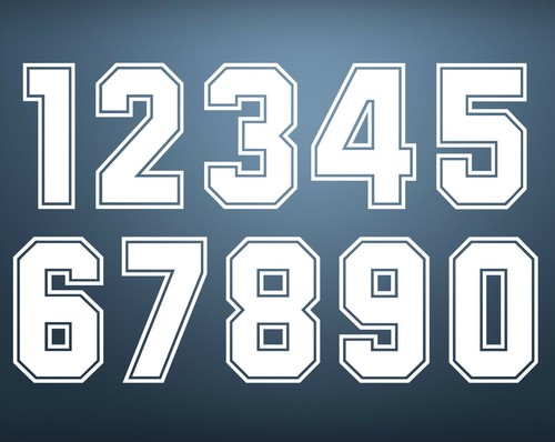 Numeri per maglia - numeri,