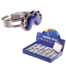 Anello Dell umore che cambia colore regolabile con baffo mustacchio 0KLX