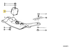 Gearbox mount for BMW E-30 M3