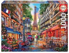 Educa - Puzzle 1000 pezzi Parigi, Dominic Davison | Puzzle città romantich A3Wh