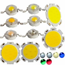 10/50/100pcs 1W 3W 5W 7W SMD COB chip LED perline alta potenza luce bianca brillante