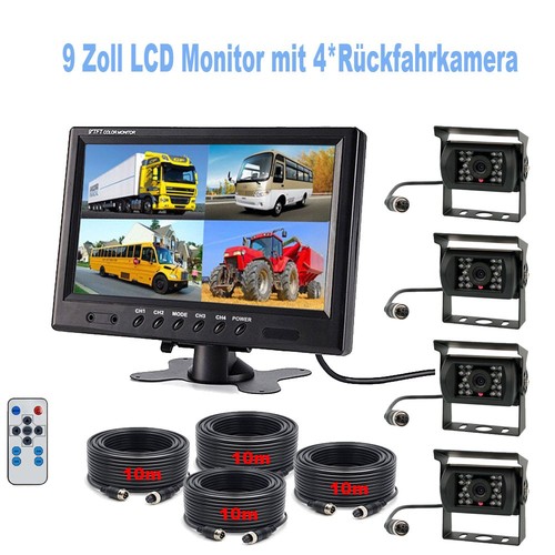 Monitor lcd pollici 4ch - lcd, 9